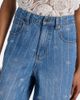 Self-Portrait Self-Portrait Striped wide-leg jeans - 3