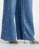 Self-Portrait Self-Portrait Striped wide-leg jeans - 4
