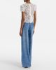 Self-Portrait Self-Portrait Striped wide-leg jeans - 6