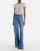 Self-Portrait Self-Portrait Striped wide-leg jeans - 7