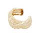 self-portrait self-portrait Textured Gold Twisted Cuff - 1