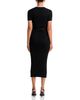 Self-portrait Self-Portrait V Neck Belted Rib-Knit Midi Dress - 4