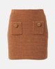 Self-Portrait Self-Portrait Waffle-knit embellished pencil skirt - 1