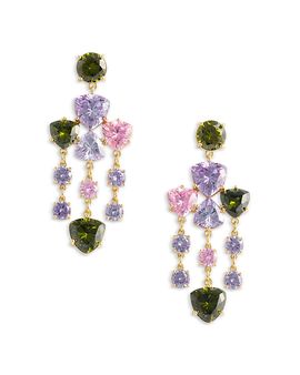 Self-portrait Self Portrait Multi Crystal Drop Earrings