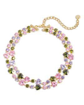 Self-portrait Self Portrait Multi Crystal Layered Necklace, 14.9-18.8