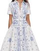 Self-Portrait Women's Bandana Embroidered Midi Dress - 5