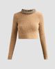 Self-Portrait Women's Beaded-Trim Knit Sweater - 6