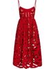 Self-Portrait Women's Bow Embroidered Cotton Midi-Dress - 1