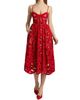 Self-Portrait Women's Bow Embroidered Cotton Midi-Dress - 3