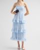 Self-Portrait Women's Chiffon Lace Tiered Midi Dress - 2