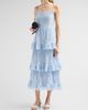 Self-Portrait Women's Chiffon Lace Tiered Midi Dress - 4