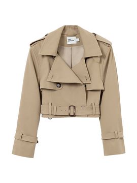 Self-Portrait Women's Crop Trench Jacket