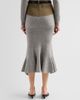 Self-Portrait Women's Denim-Insert Knit Midi Skirt - 3