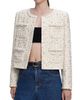 Self-Portrait Women's Embellished Bouclé Collarless Jacket - 4