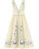Self-Portrait Women's Floral Cotton Ruffle Midi Dress - 1