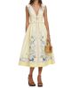 Self-Portrait Women's Floral Cotton Ruffle Midi Dress - 2