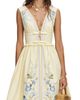 Self-Portrait Women's Floral Cotton Ruffle Midi Dress - 5