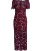Self-Portrait Women's Floral Lace V-Neck Midi-Dress - 1