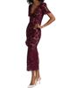 Self-Portrait Women's Floral Lace V-Neck Midi-Dress - 4