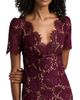 Self-Portrait Women's Floral Lace V-Neck Midi-Dress - 6