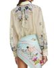 Self-Portrait Women's Floral Organza Button-Front Blouse - 5