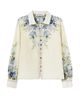 Self-Portrait Women's Floral Organza Button-Front Blouse - 6