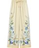 Self-Portrait Women's Floral Organza Wide-Leg Drawstring Pants - 1