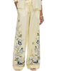 Self-Portrait Women's Floral Organza Wide-Leg Drawstring Pants - 3