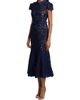 Self-Portrait Women's Guipure Lace Belted Midi-Dress - 4