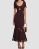 Self-Portrait Women's Lace-Trim Rib-Knit Midi Dress - 2