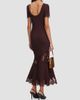 Self-Portrait Women's Lace-Trim Rib-Knit Midi Dress - 3