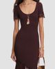 Self-Portrait Women's Lace-Trim Rib-Knit Midi Dress - 5