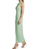 Self-Portrait Women's Mint Rhinestone Mesh Maxi Dress - 4