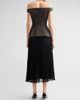 Self-Portrait Women's Off-the-Shoulder Chiffon Midi Dress - 3