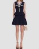 Self-Portrait Women's Pointelle Knit Peplum Mini Dress - 2