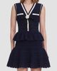 Self-Portrait Women's Pointelle Knit Peplum Mini Dress - 5