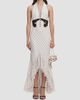 Self-Portrait Women's Polka Dot Halterneck High-Low Maxi Dress - 2