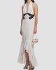 Self-Portrait Women's Polka Dot Halterneck High-Low Maxi Dress - 4