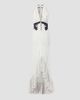 Self-Portrait Women's Polka Dot Halterneck High-Low Maxi Dress - 6