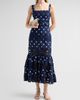 Self-Portrait Women's Polka Dot Linen & Lace Midi Dress - 2