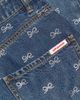 Self-Portrait Women's Printed Straight-Leg High-Rise Jeans - 7