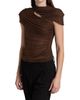 Self-Portrait Women's Rhinestone Cutout Mesh Top - 4