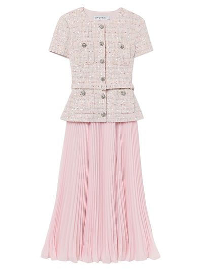 Self-Portrait Women's Sequined Bouclé Tailored Midi-Dress