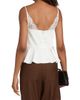 Self-Portrait Women's Sheer Laced Satin Top - 5