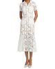 Self-Portrait Women's Tie-Waist Lace A-Line Midi-Shirtdress - 3