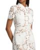 Self-Portrait Women's Tie-Waist Lace A-Line Midi-Shirtdress - 6