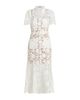 Self-Portrait Women's Tie-Waist Lace A-Line Midi-Shirtdress - 8
