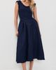 Self Portrait Self Portrait Boucle Midi Dress Navy - 2
