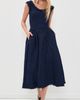 Self Portrait Self Portrait Boucle Midi Dress Navy - 5