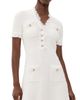 Self Portrait Self Portrait Cream Textured Knit Mini Dress Cream - 1